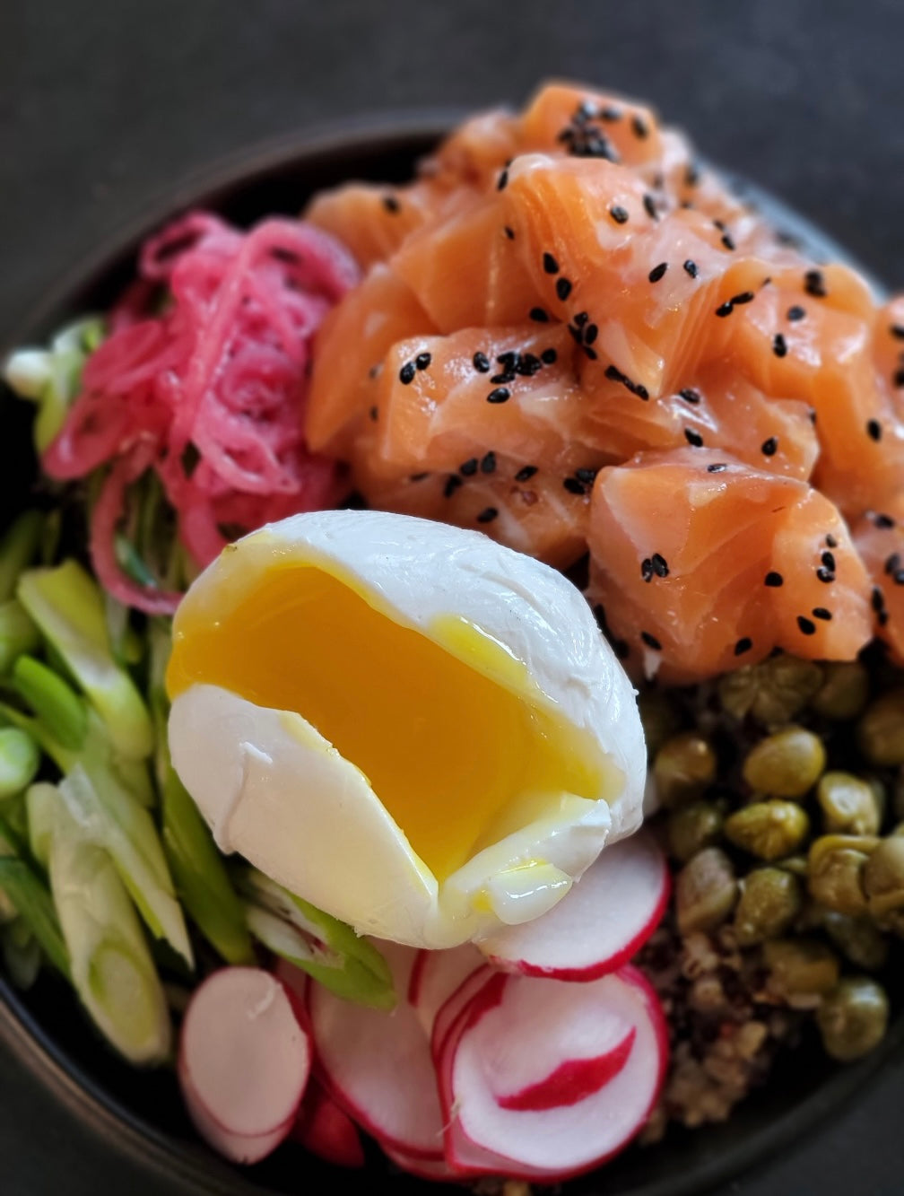 Salmon Poke Bowl Sunday Take-Home Dinner!